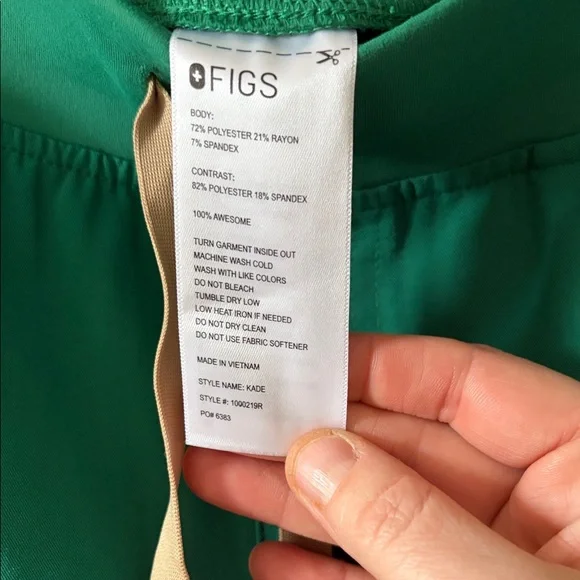 FIGS SET ltd Ed Indocyanine Green SET Size M - Picture 8 of 9